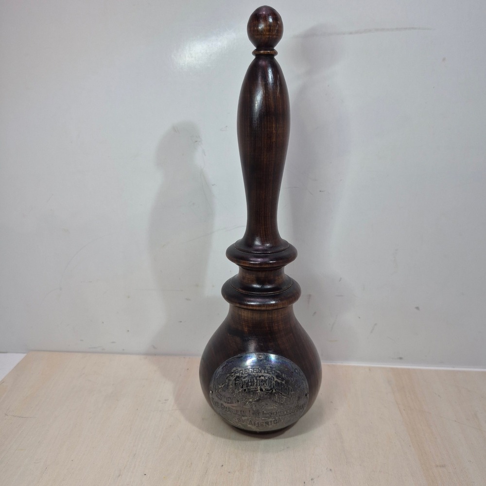 Antique 1922 Guardian Life Insurance Presentation Gavel Arthur Baker Wood 10.5"